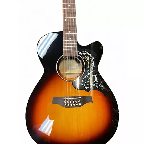 Used Seagull S12 CH CW SPRUCE SUNBURST GT PRESYS II Sunburst 12 String Acoustic Electric Guitar Sunburst