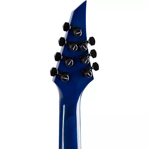 Jackson Pro Series Signature Chris Broderick Soloist HT7P 7 String Electric Guitar Transparent Blue