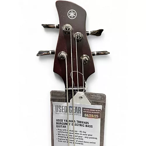 Used Yamaha TRBX405 Burgundy Electric Bass Guitar Burgundy