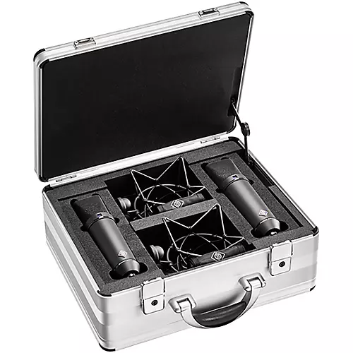 Neumann U 87 Ai Large-Diaphragm Condenser Microphone, Stereo Set Nickel