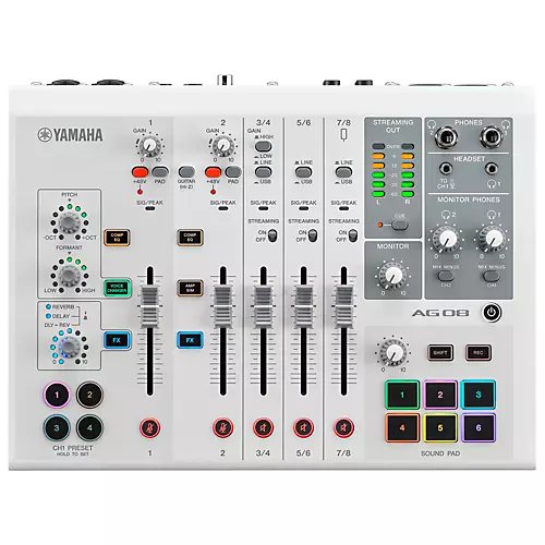 Yamaha AG08 8-Channel Mixer/USB Interface for Mac/PC Black