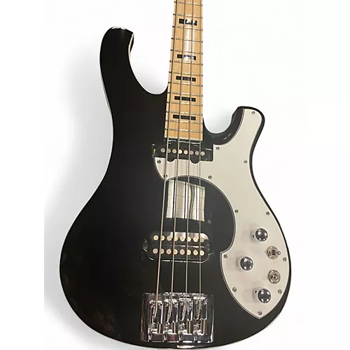Used Schecter Guitar Research Stargazer4 string black n white Electric Bass Guitar black n white