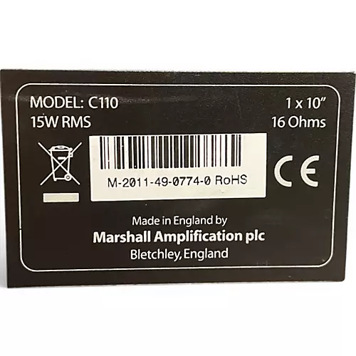 Used Marshall C110 Class 5 1x10 Guitar Cabinet