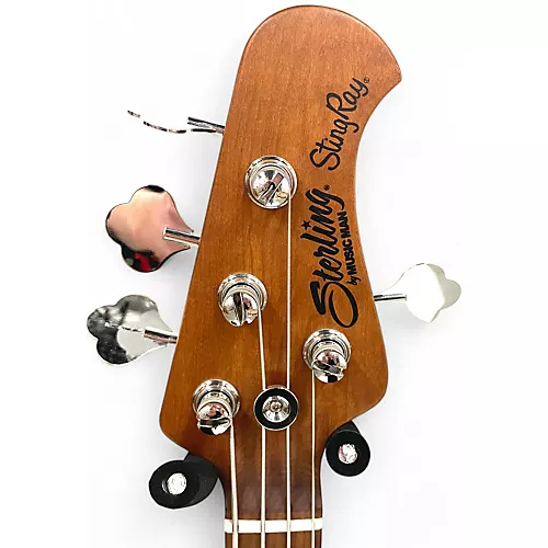 Used Sterling by Music Man Ray34HH Spalted Maple Electric Bass Guitar Spalted Maple