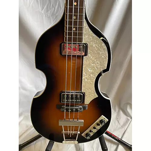 Used Hohner B Bass VI Natural Electric Bass Guitar Natural