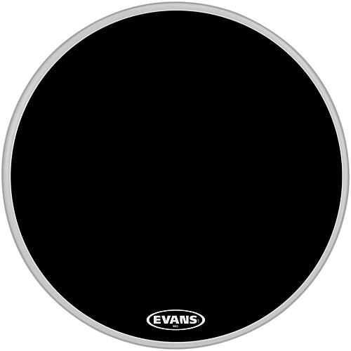Evans MX2 Black Marching Bass Drum Head Black 30 in.
