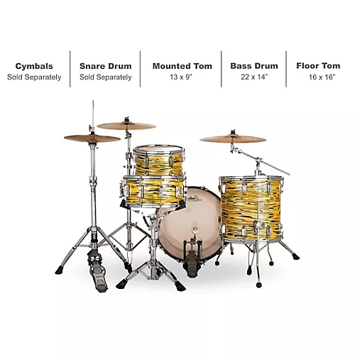 Ludwig Classic Oak 3-Piece Fab Shell Pack With 22