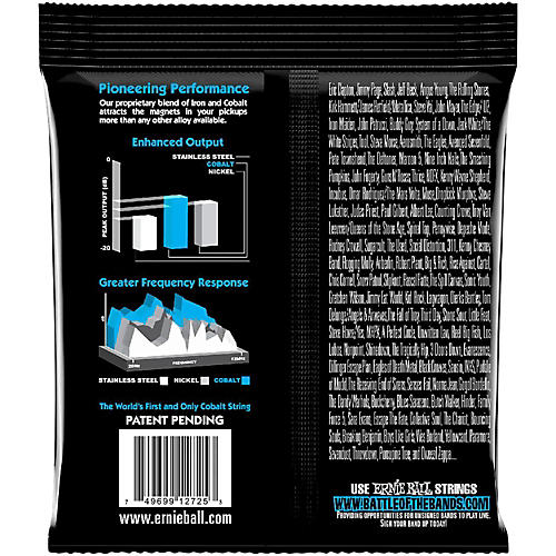 Ernie Ball 2725 Cobalt Extra Slinky Electric Guitar Strings