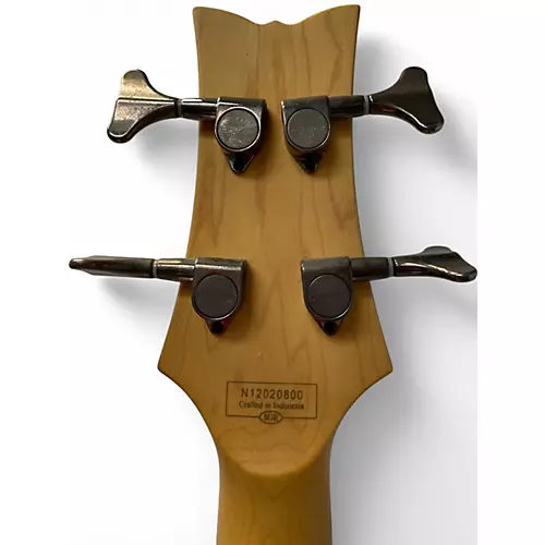 Used Schecter Guitar Research Raiden Deluxe 4 String Black Electric Bass Guitar Black