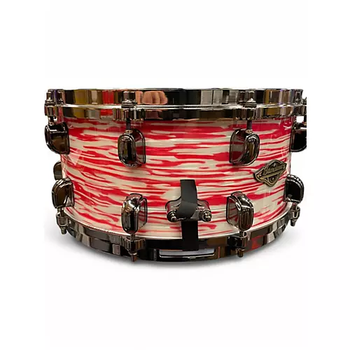 Used TAMA 14X6.5 Starclassic Snare Red and White Oyster Drum Red and White Oyster 213