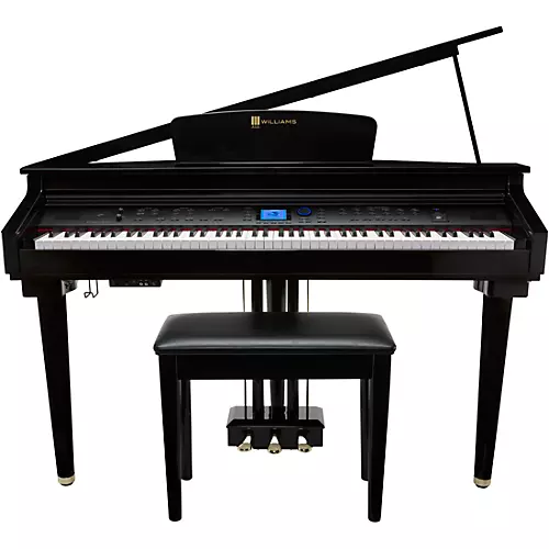 Williams Symphony Grand Digital Piano With Bench Ebony Polish