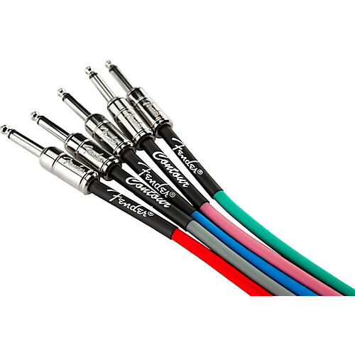 Fender Straight to Straight Instrument Contour Cable 15 ft. Inca Silver