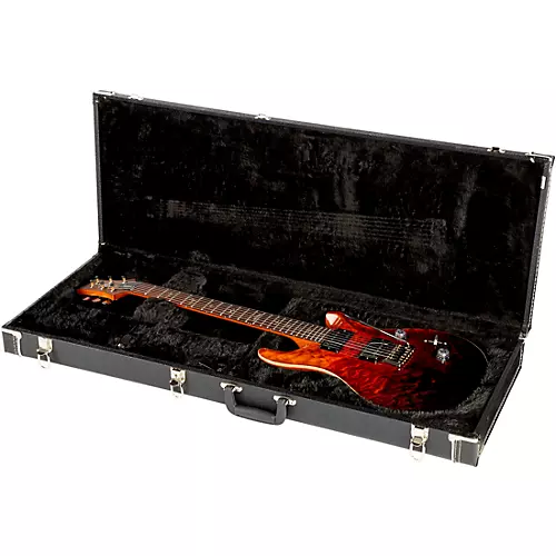 PRS Wood Library Custom 24 Electric Guitar Fire Red Gray Black Fade