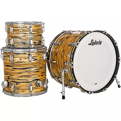 Ludwig Legacy Maple 3-Piece Fab Shell Pack with 22 in. Bass Drum Lemon Oyster