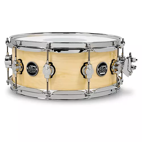DW Performance Series Snare Drum 14 x 6.5 in. Ebony Stain Lacquer