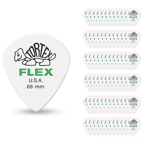Dunlop 468 Tortex Flex Jazz III Picks 1.14 mm 72 Pack