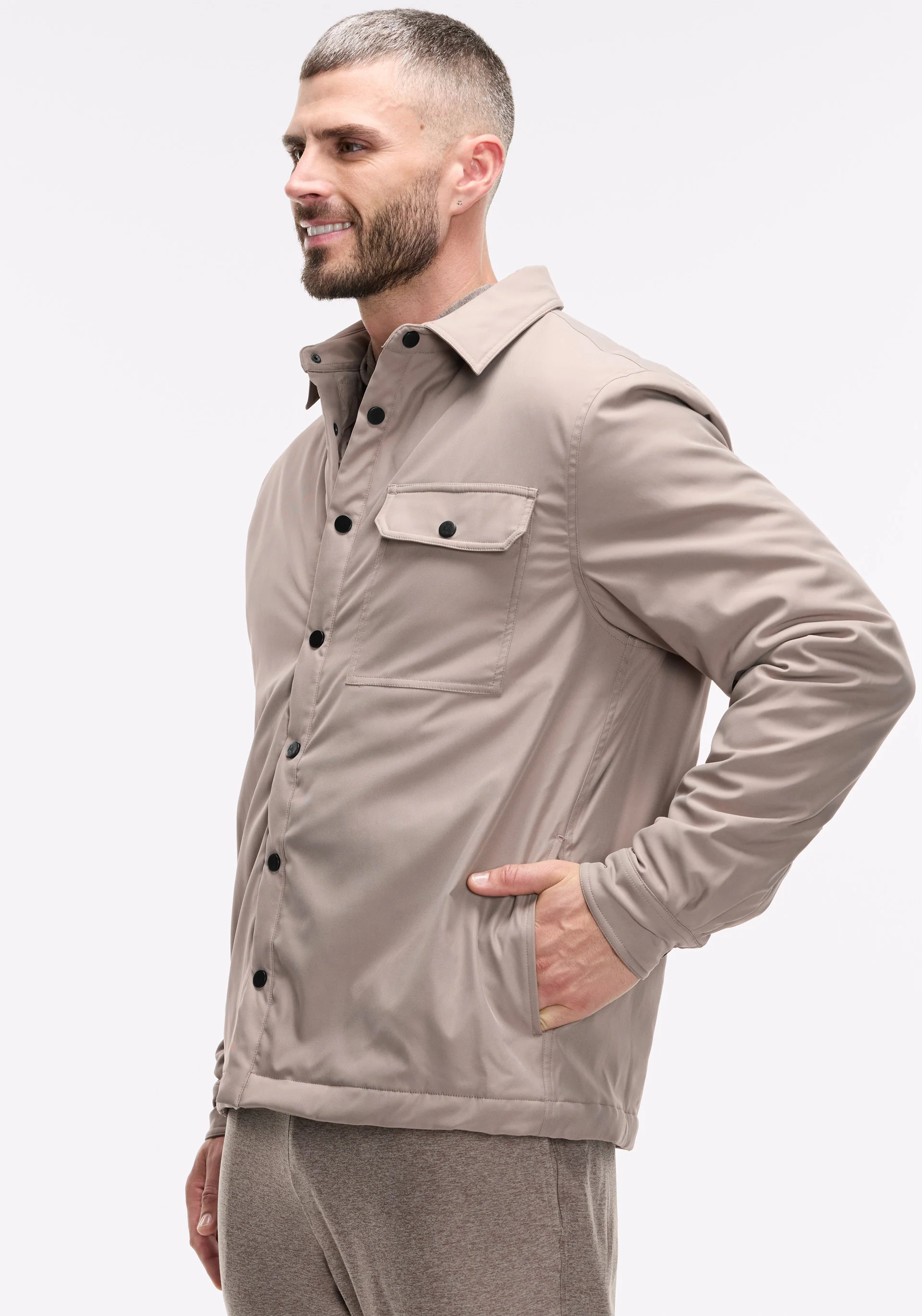 Insulated Snap-Front Overshirt