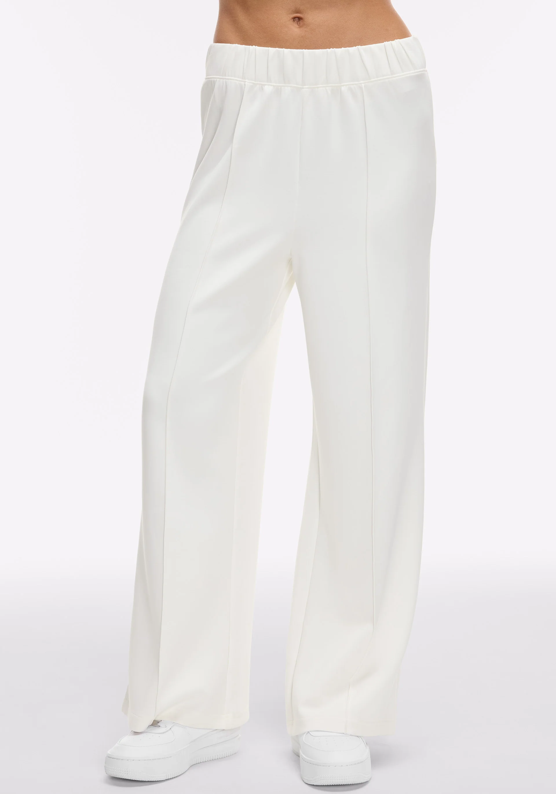 Washed Interlock Pintuck Pant