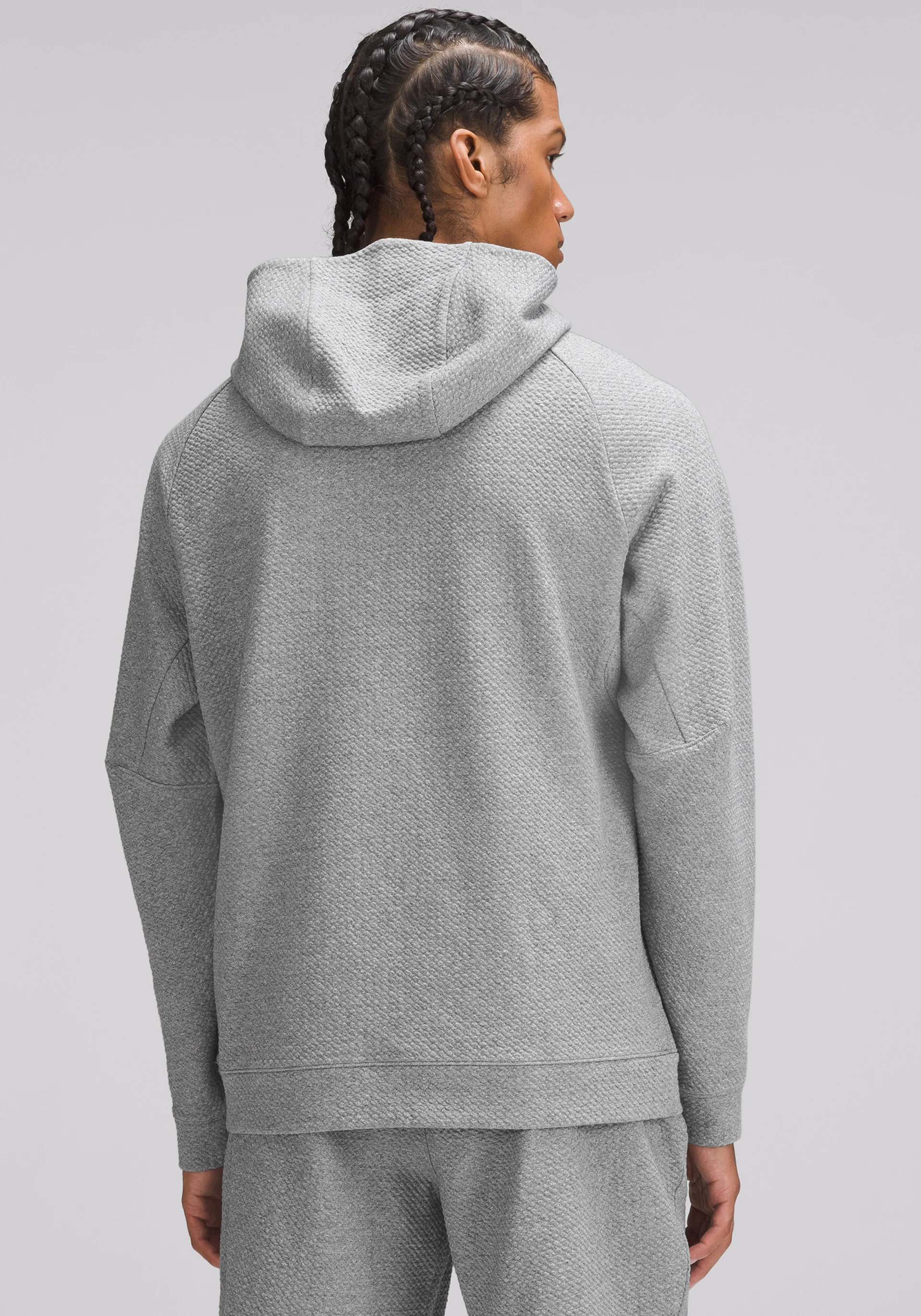 Textured Double-Knit Cotton Hoodie
