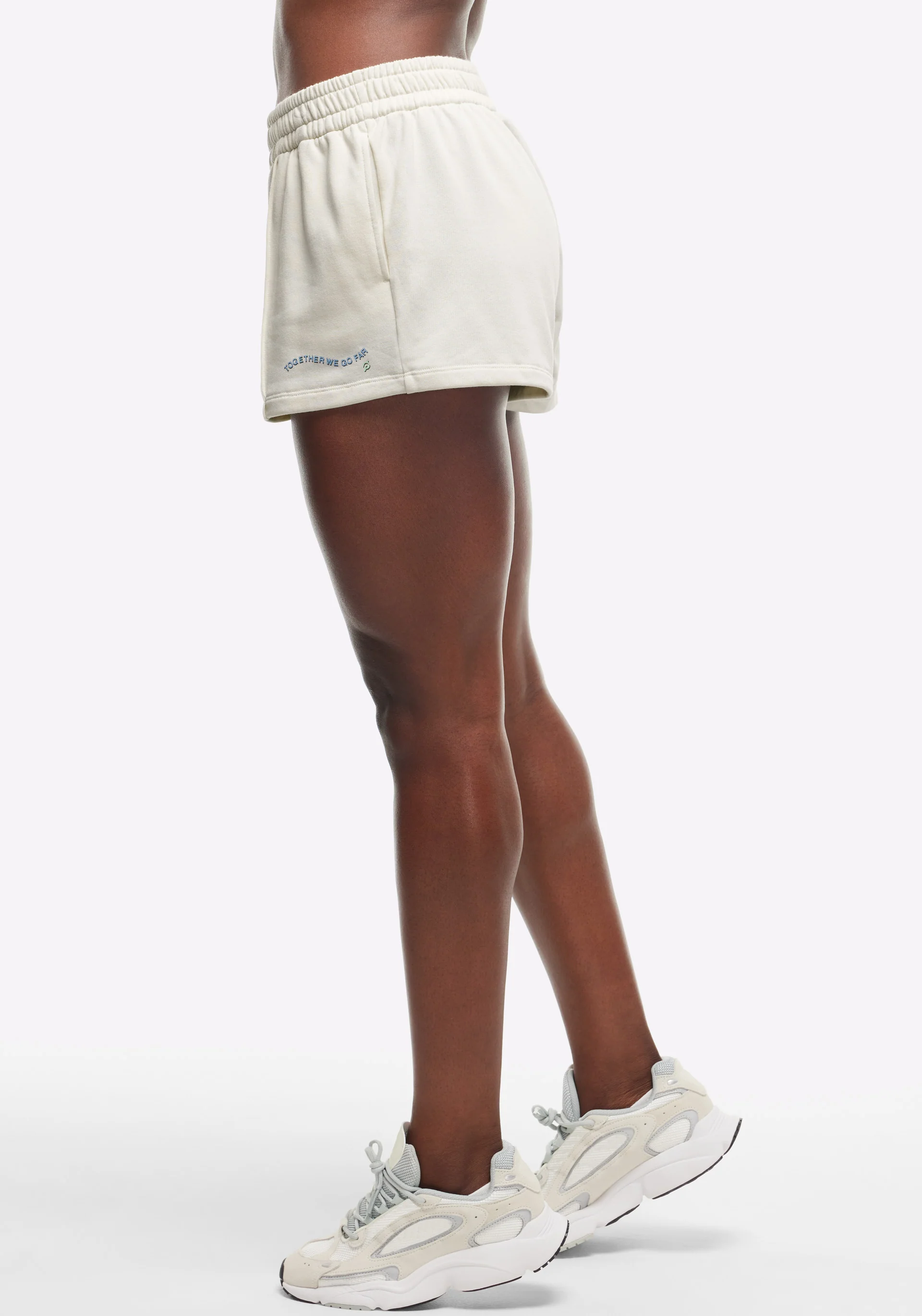 French Terry 3 High Rise Pintuck Shorts