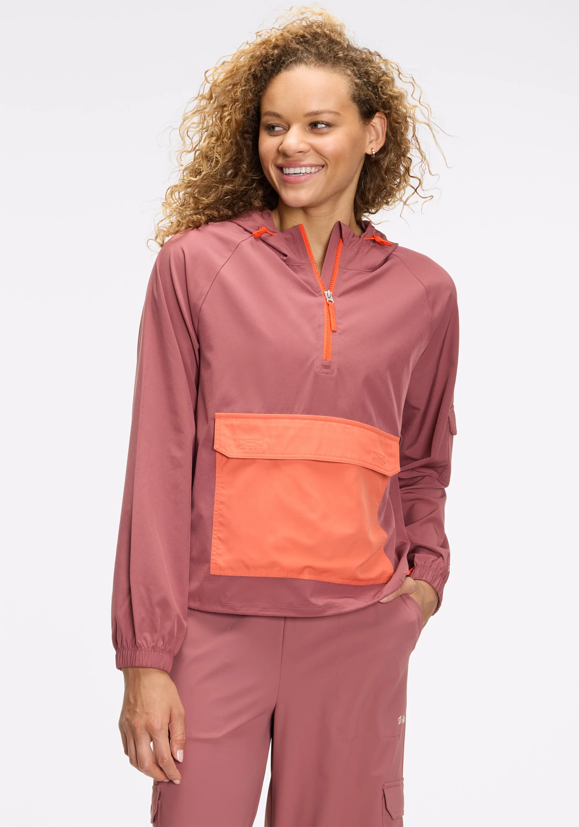 Woven Half Zip