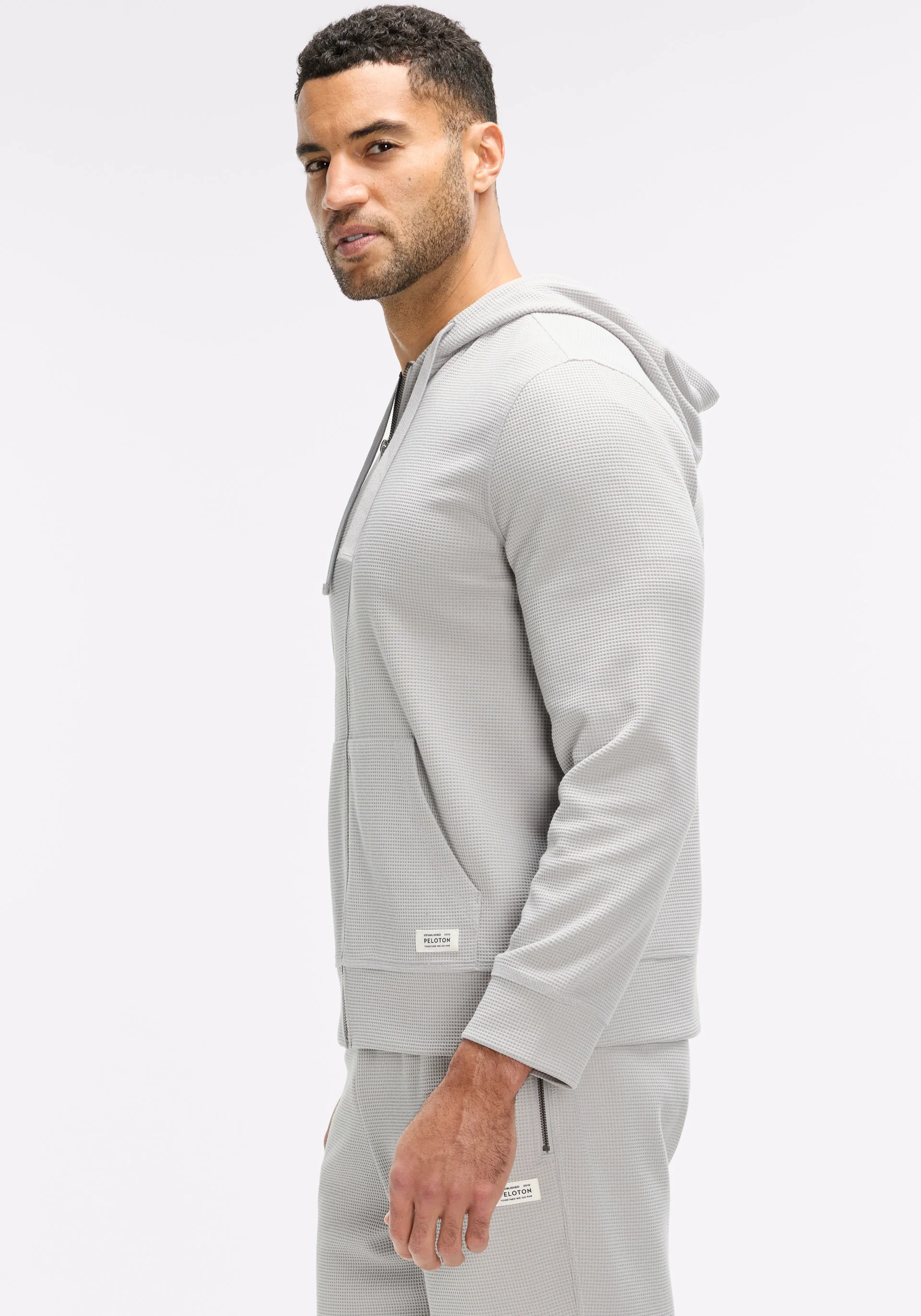 Waffle Full Zip Hoodie