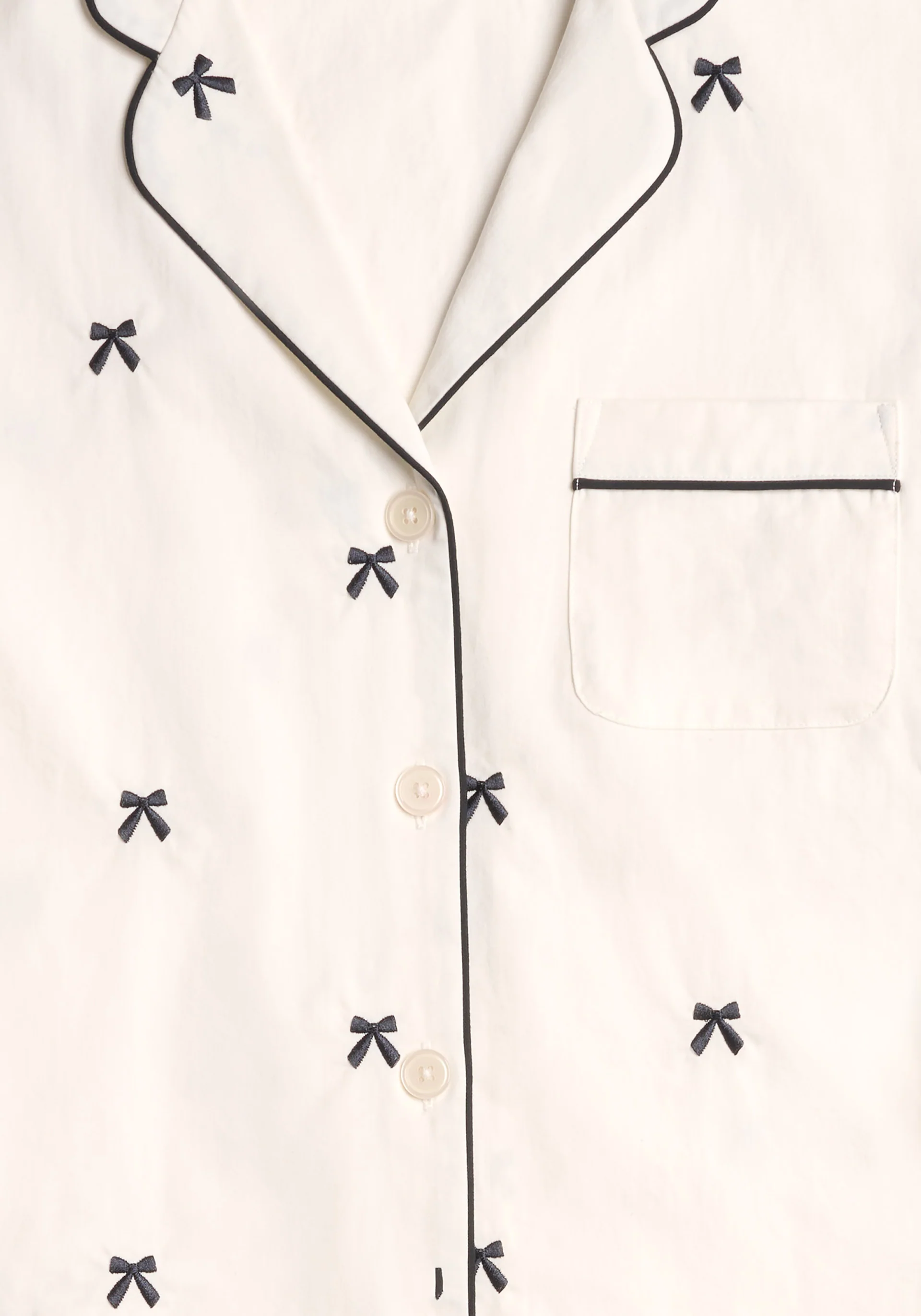 Women's Marina Pajama Set in Bow Embroidery