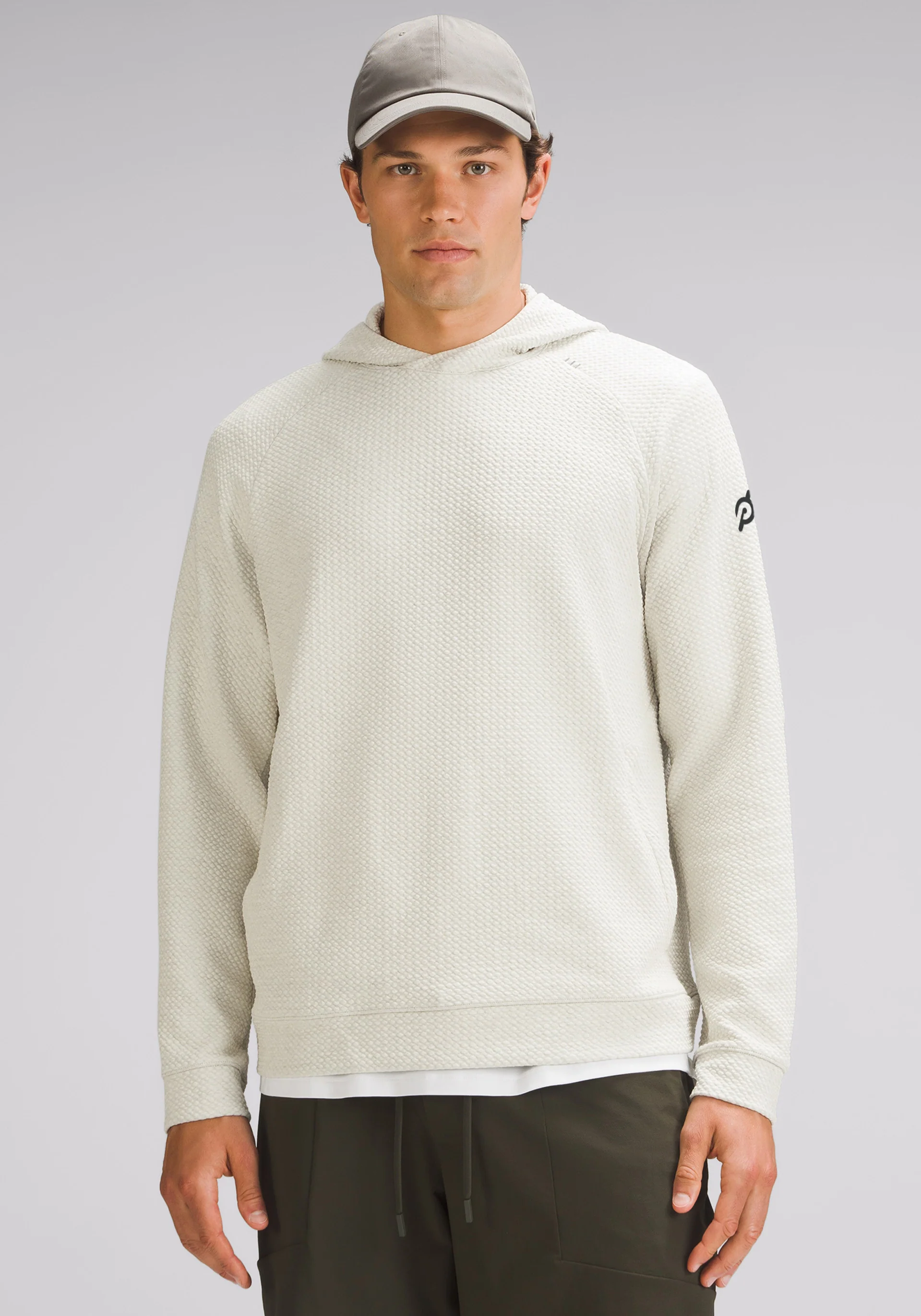 Textured Double-Knit Cotton Hoodie