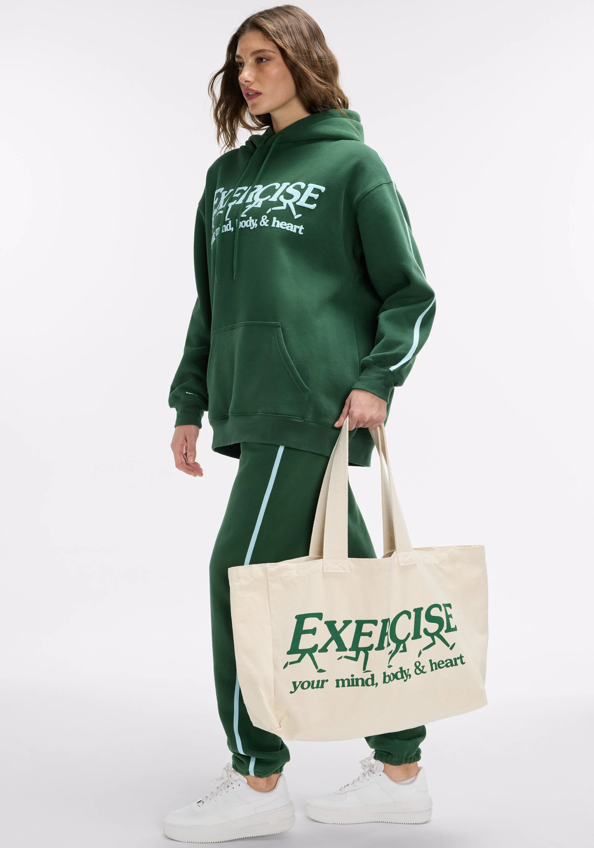 Exercise Your Mind, Body & Heart Tote Bag