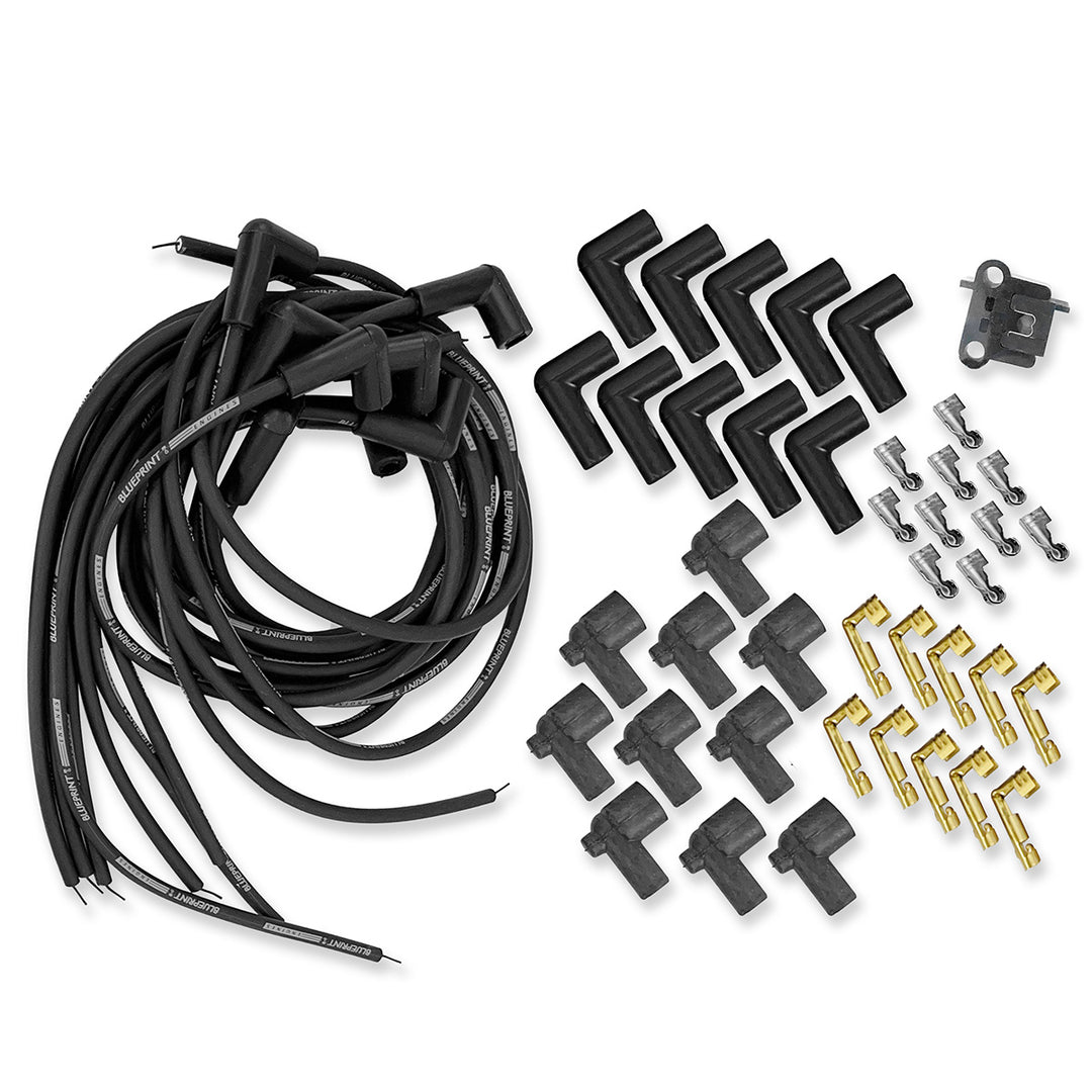 8mm Spark Plug Wire Set - 90° Boots - GM SB Compatible