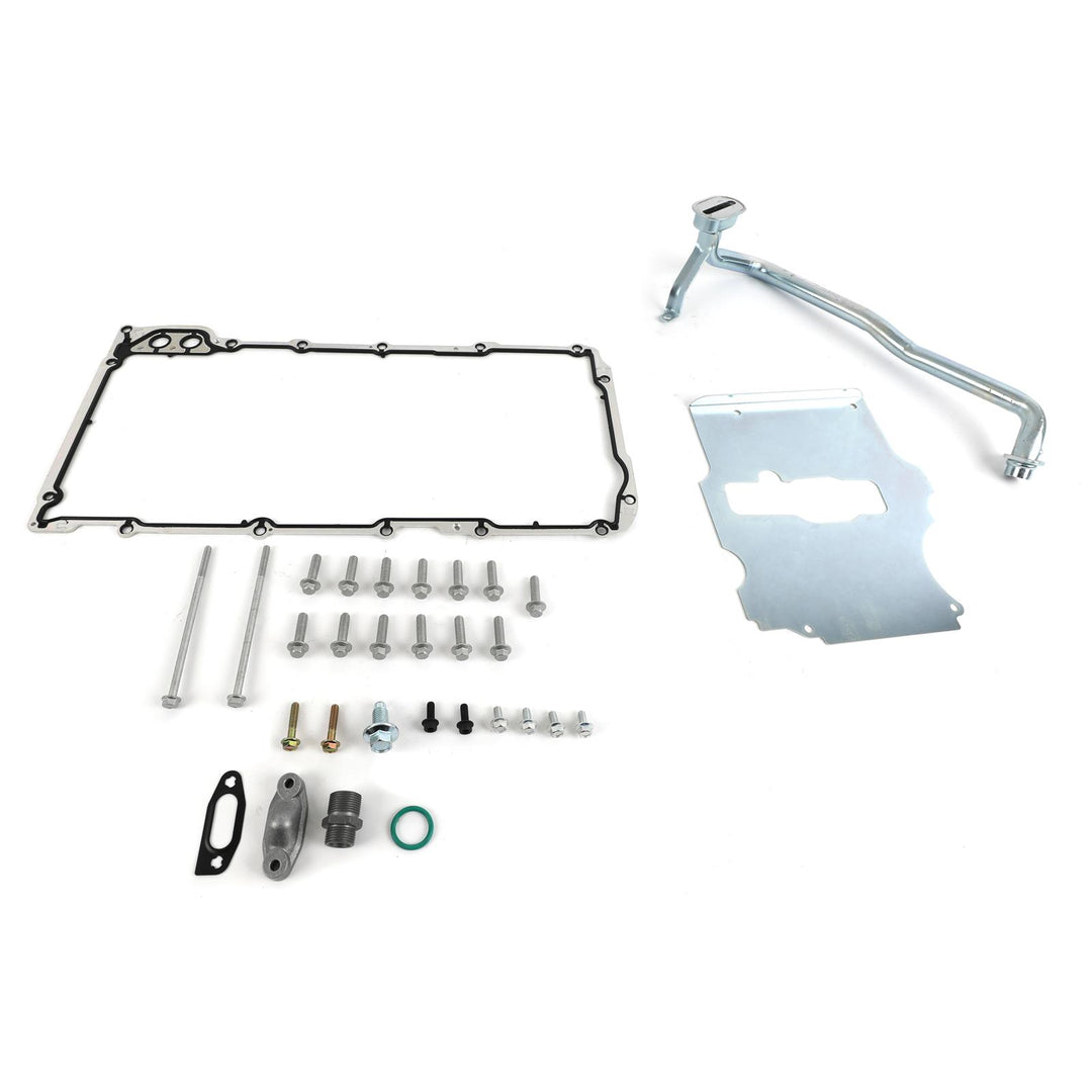 GM LS Swap Compatible Low Profile Rear Sump Oil Pan Kit - Natural