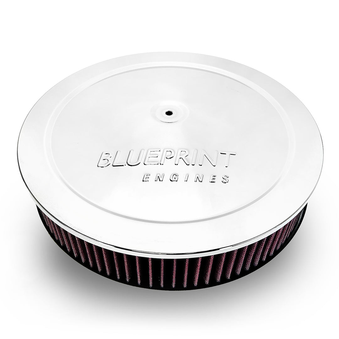 Air Cleaner with Drop Base - 14 Chrome