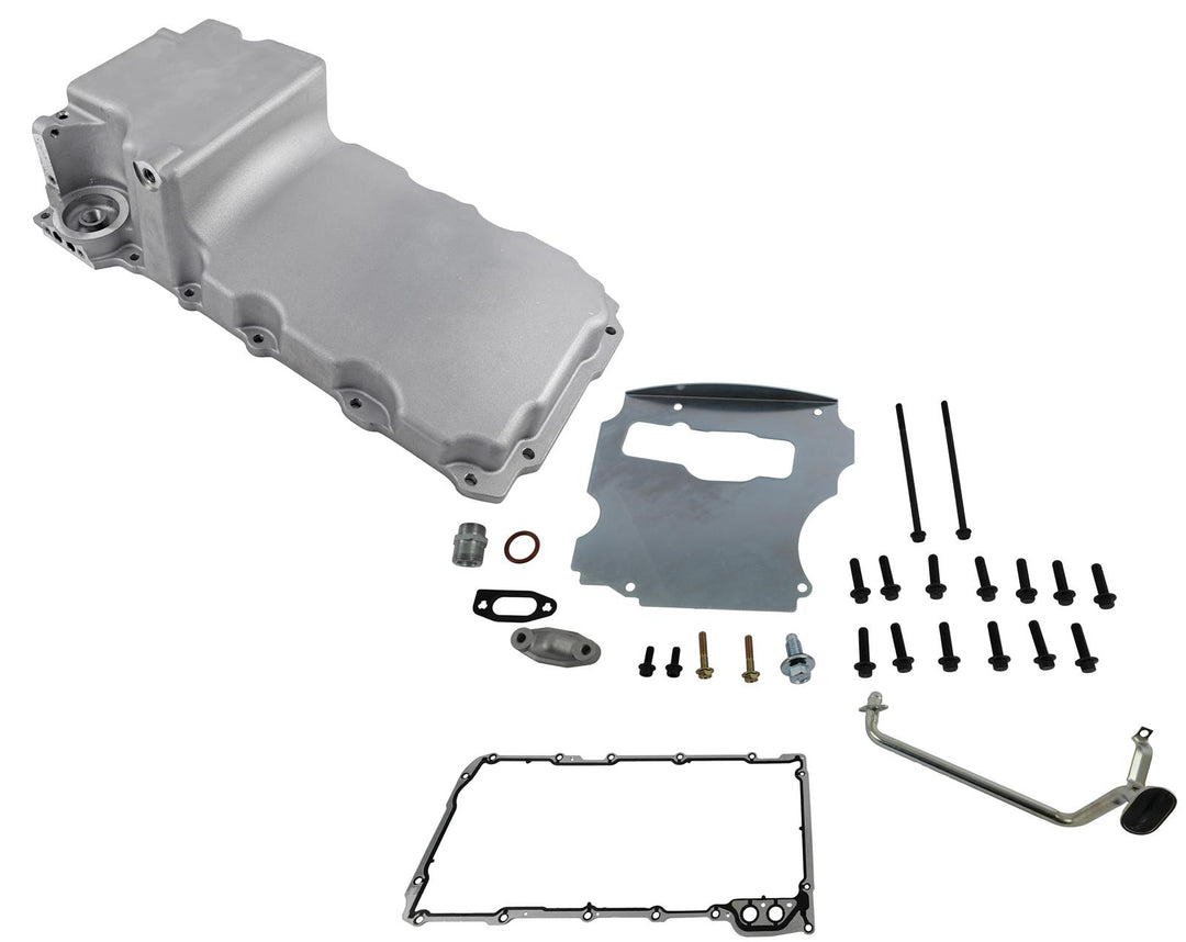 GM LS Swap Compatible Rear Sump Oil Pan Kit - Natural