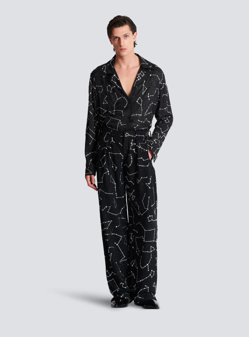 Pyjama shirt with Constellation rhinestones