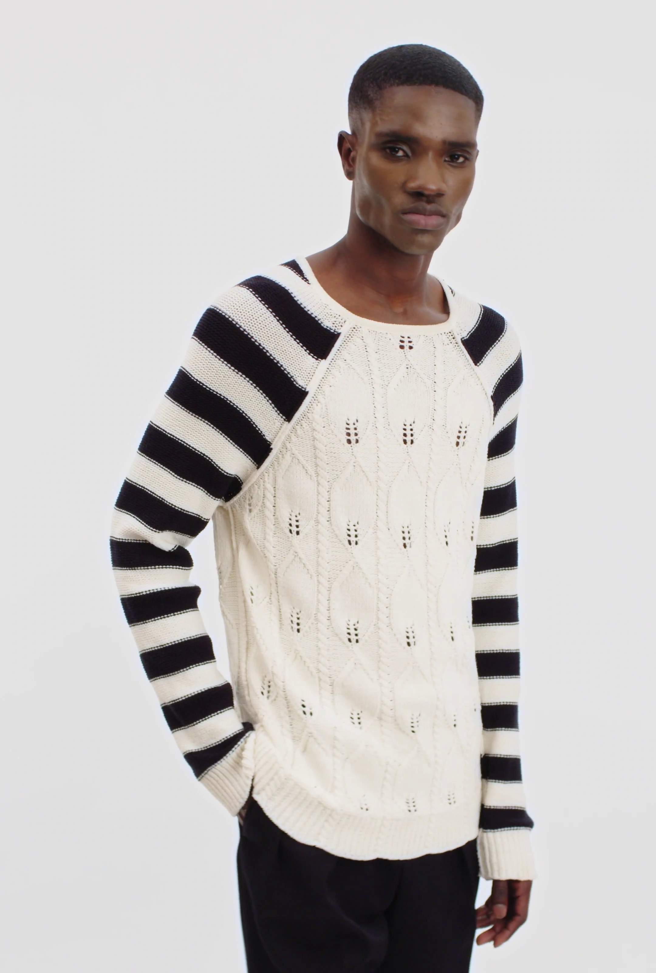 Cable knit jumper