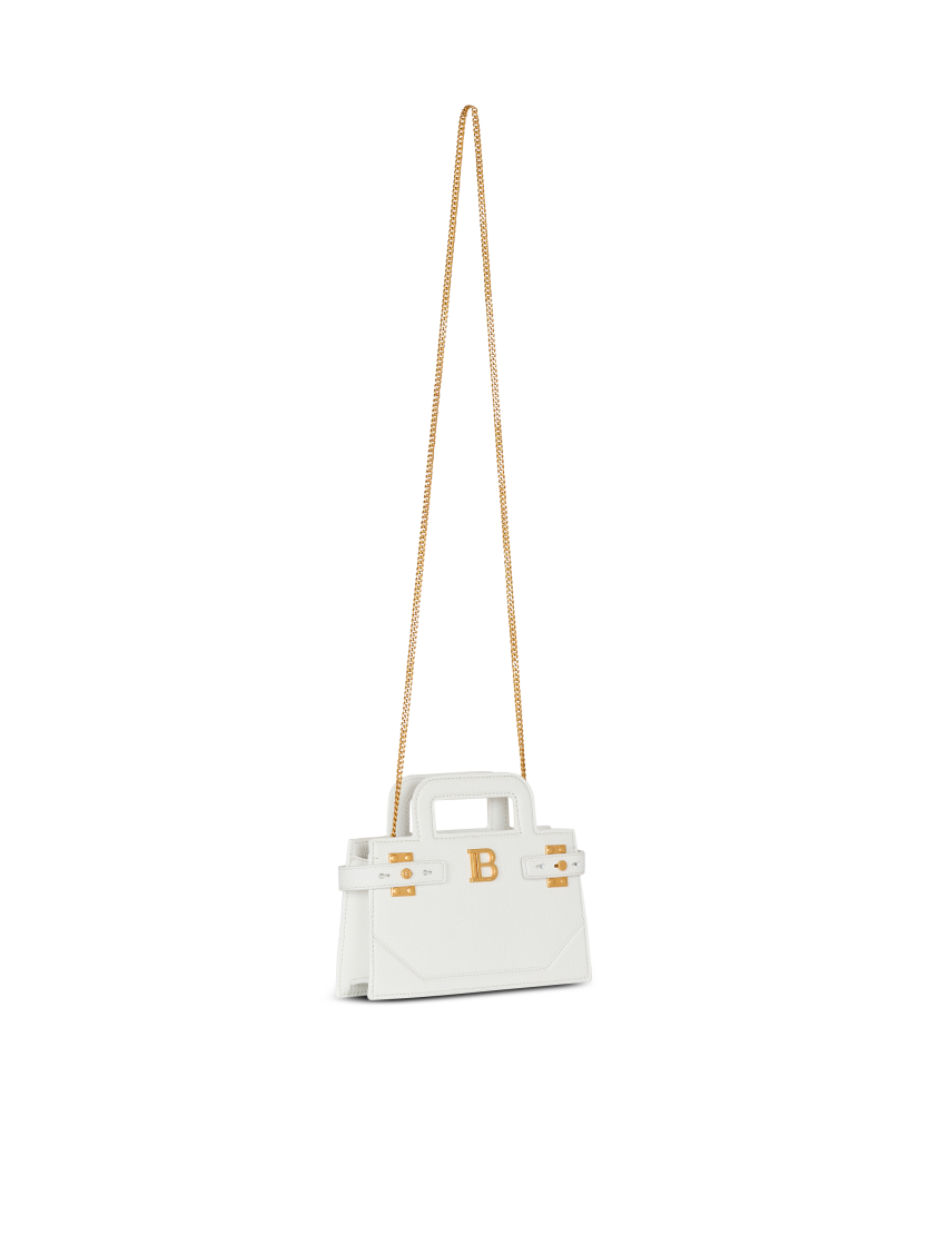 Small B-Buzz Top Handle bag in grained leather
