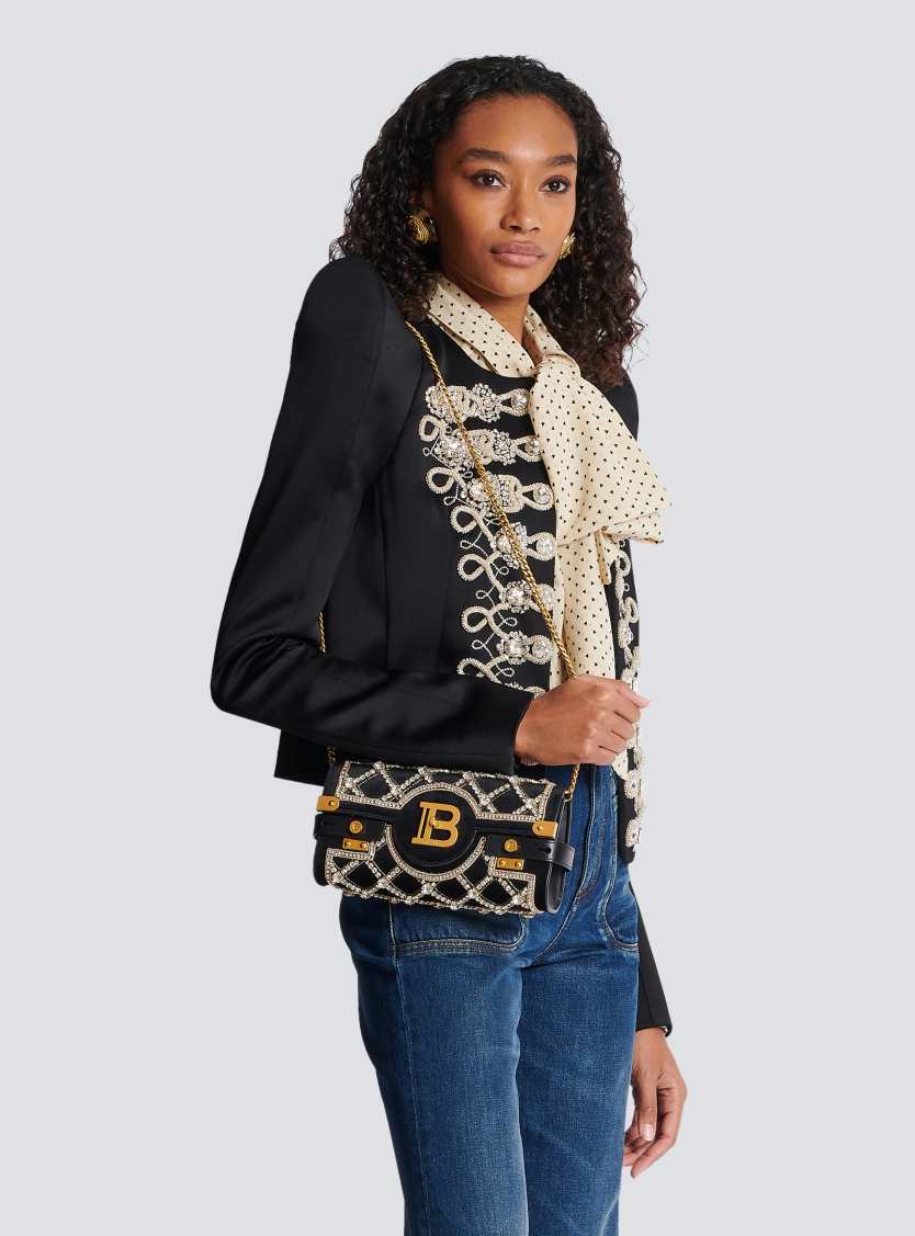 B-Buzz 23 velvet and pearl clutch