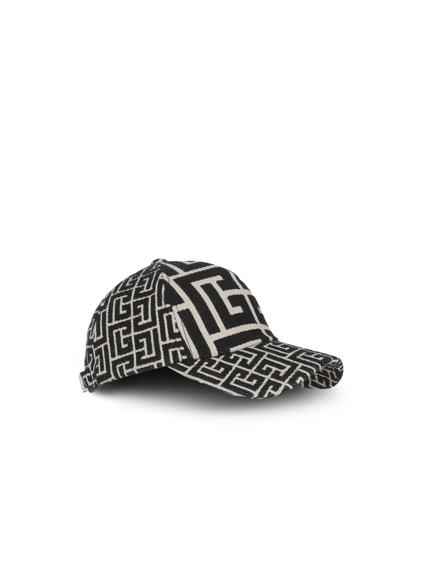 Monogrammed jacquard cap