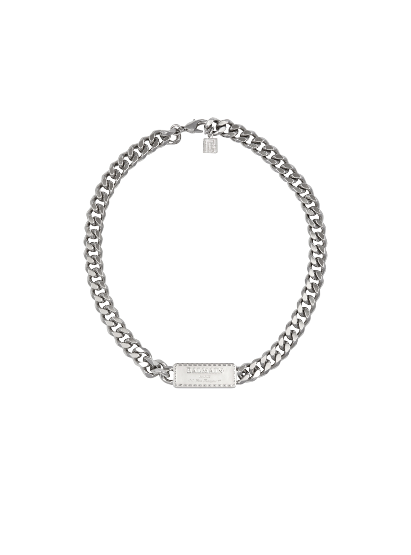 Signature Tubular brass necklace