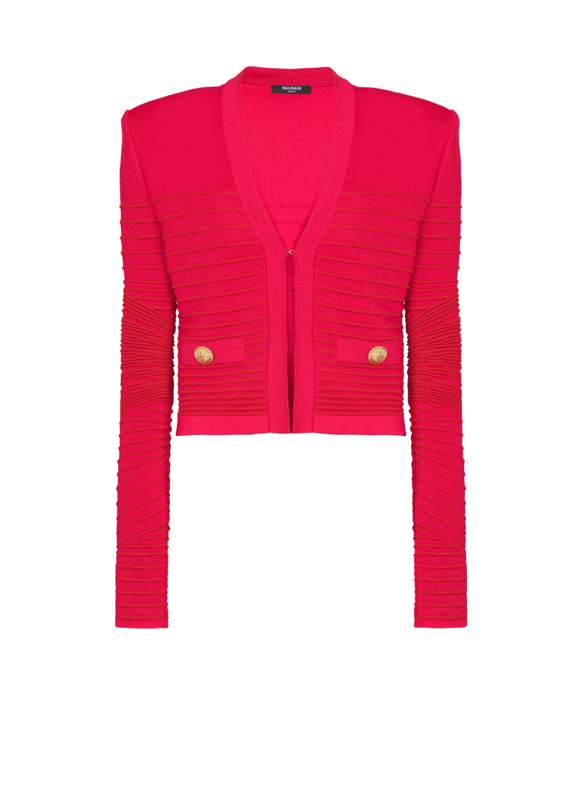 Edge to edge knit cardigan