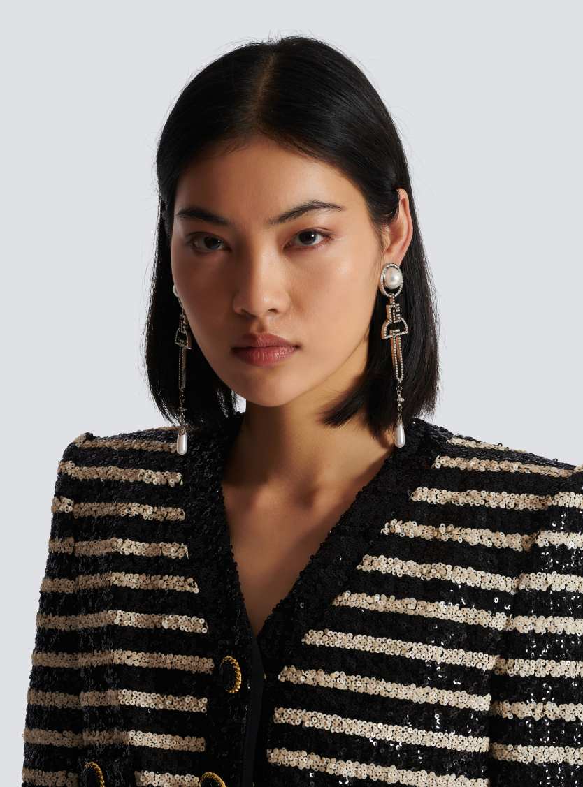 Art Deco pendant earrings