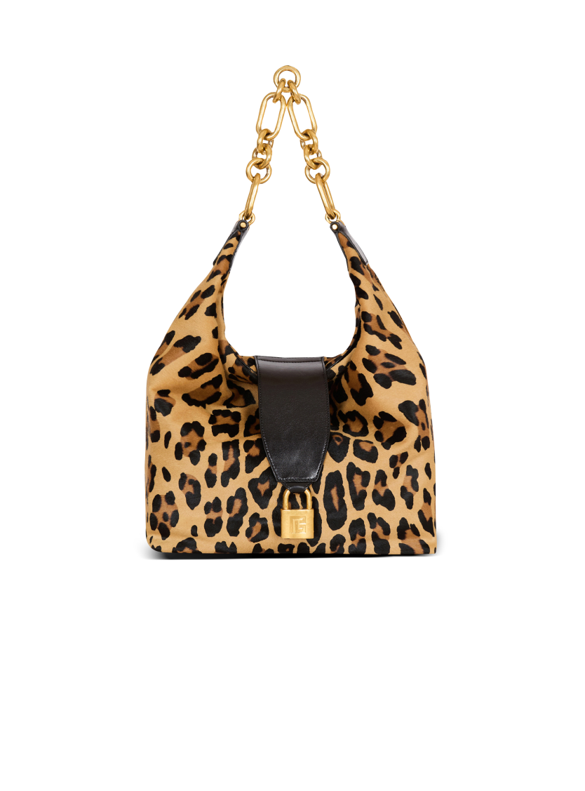 Sync Hobo leopard print leather bag