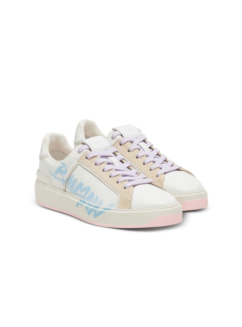 B-Court Balmain leather sneakers