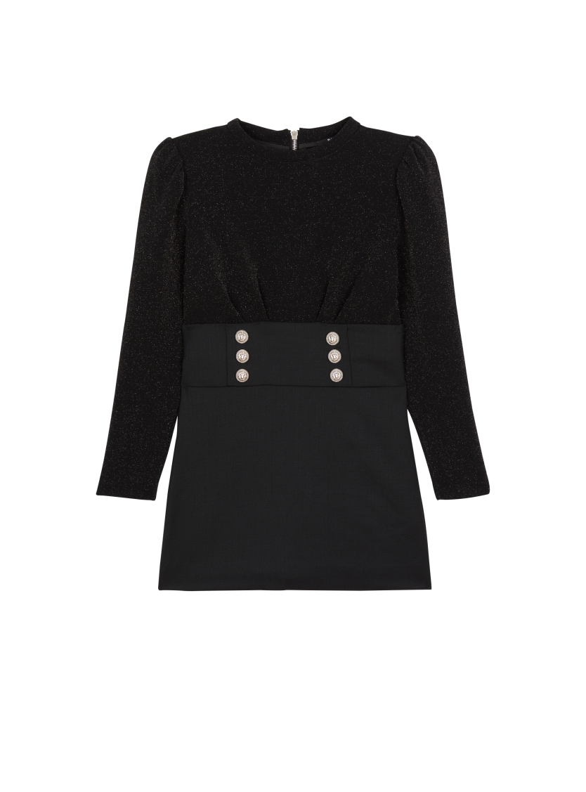 Fitted dress with buttons