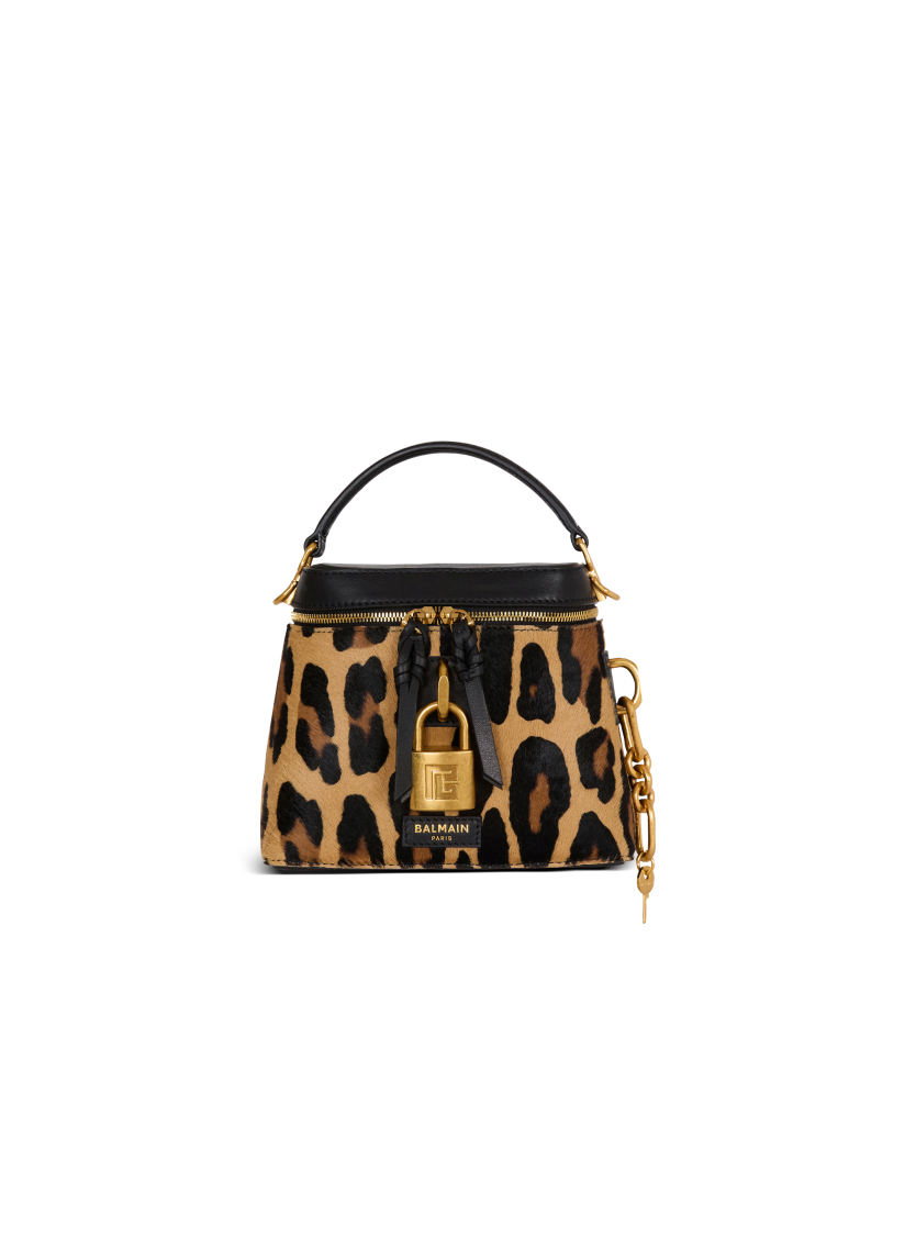 Pulse Vanity leopard print leather bag