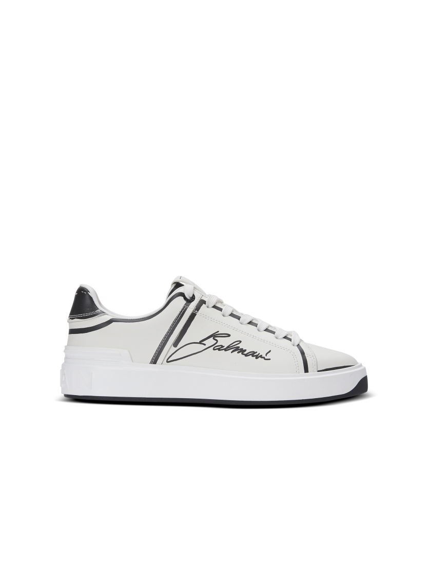 B-Court printed calfskin trainers