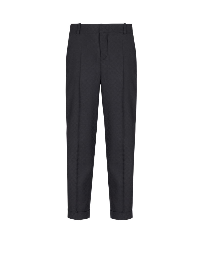Monogram wool trousers