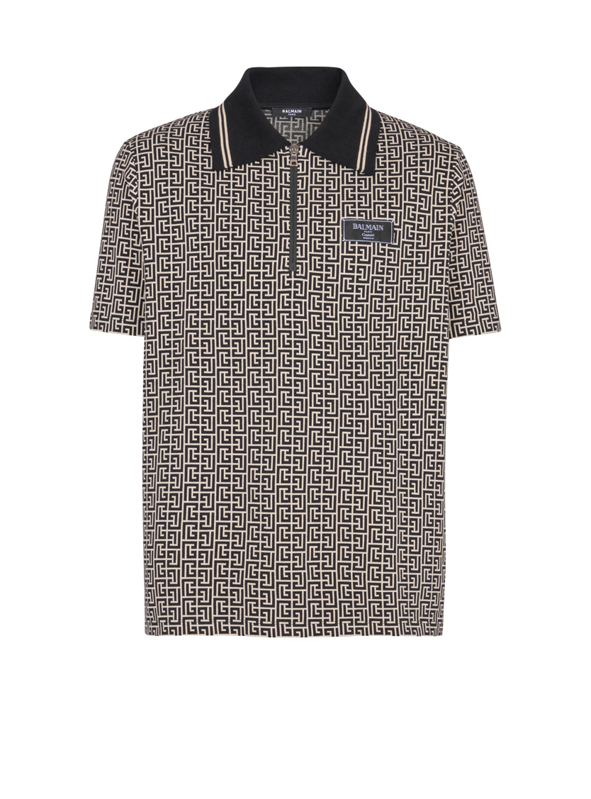 PB Labyrinth jacquard polo shirt
