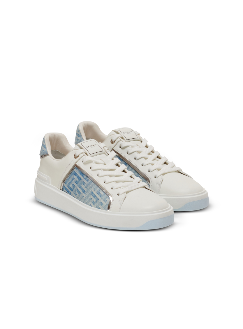 B-Court sneakers in leather and denim