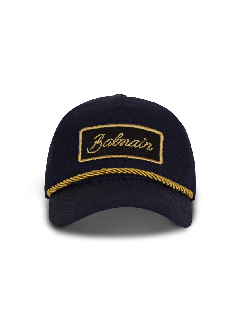 Cotton cap with cord